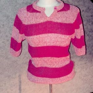 Vintage Picket & Post Knit 3/4 Sleeve Sweater